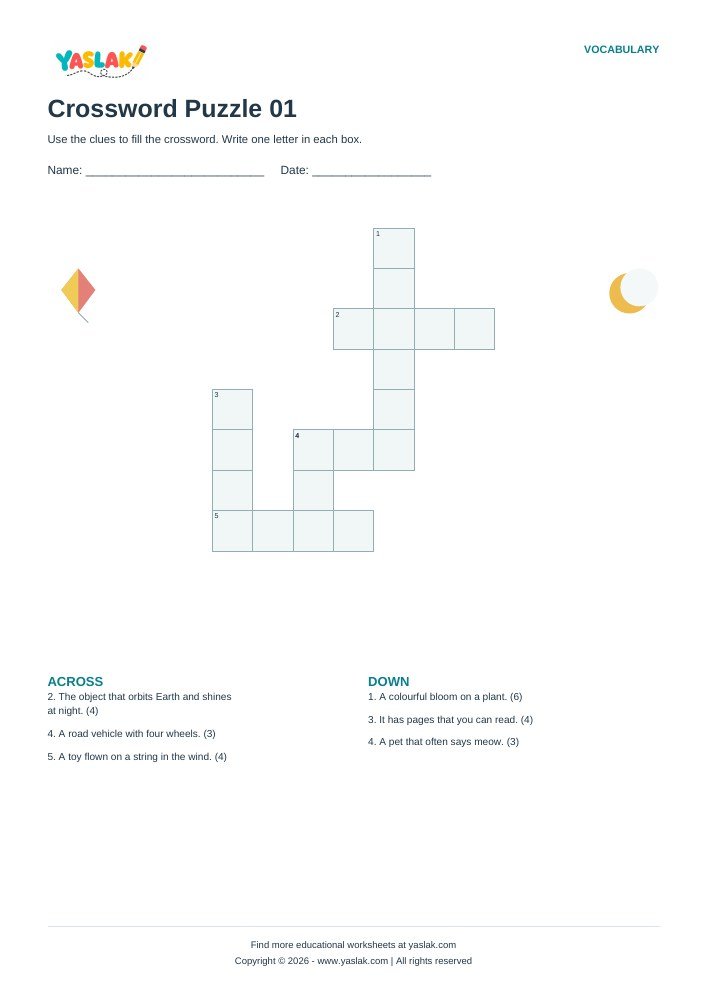 Crossword Puzzle worksheet preview