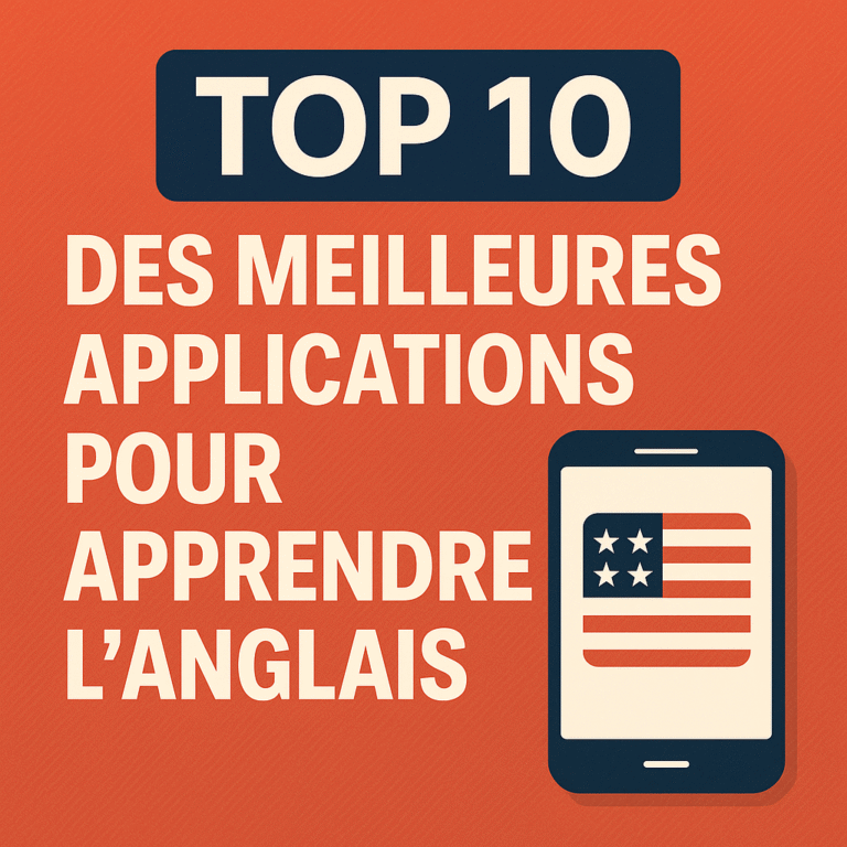 top 10 des meuilleures application pour apprendre l'anglais