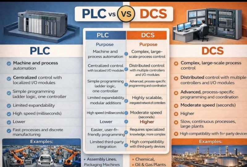 PLC vs DCS – Differences Explained