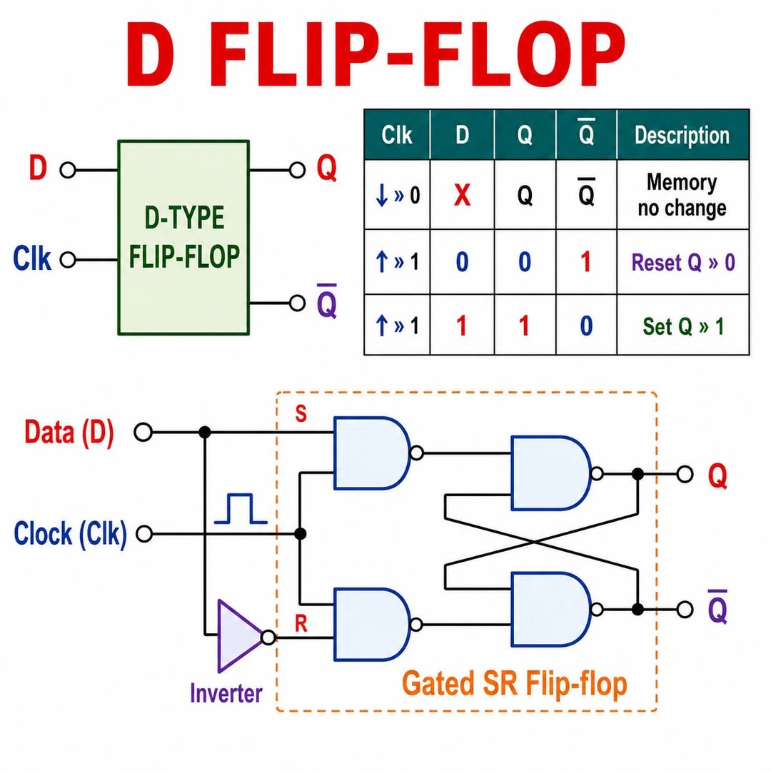 D Flip-Flop Explained
