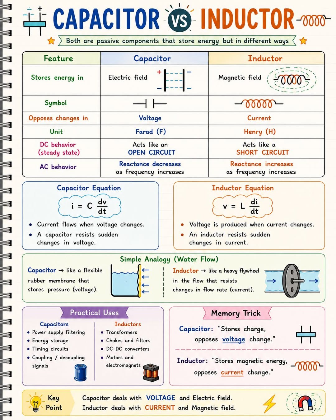 Capacitor vs Inductor – Do You Know the Difference?