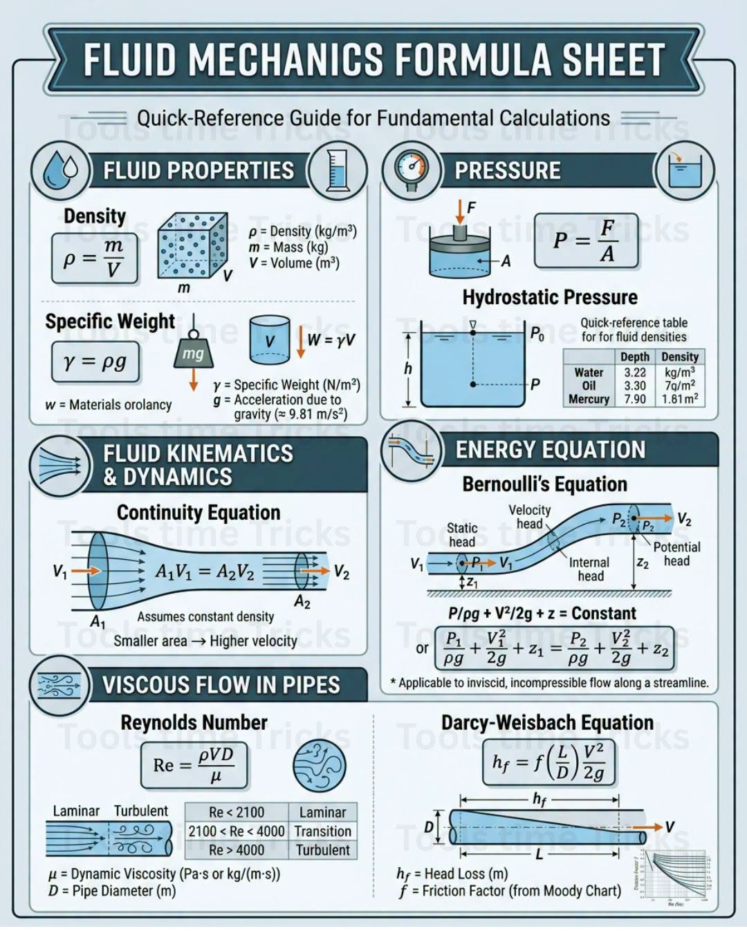 Every fluid mechanics problem starts with these 6 equations