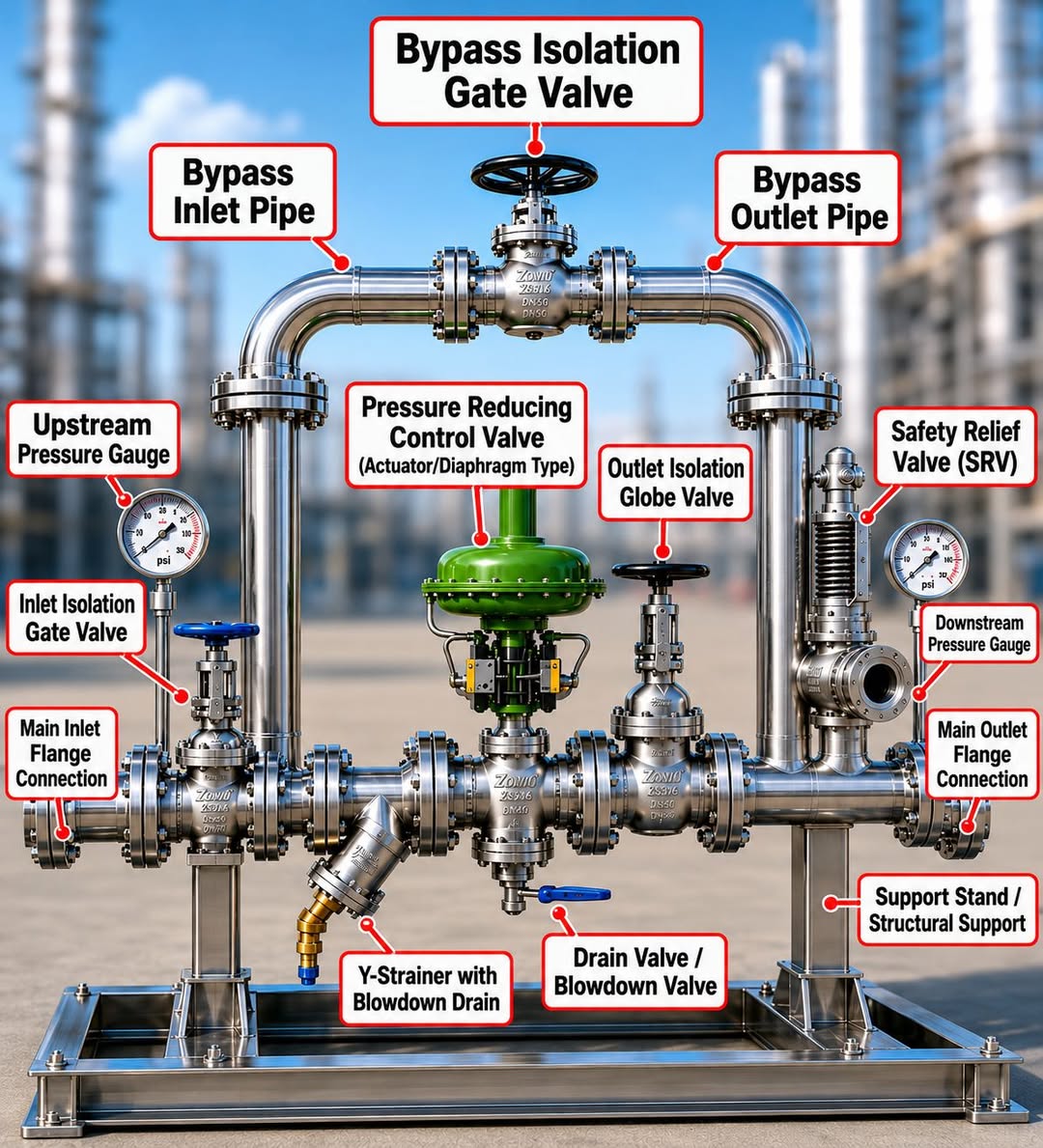 PRESSURE REDUCING ASSEMBLY