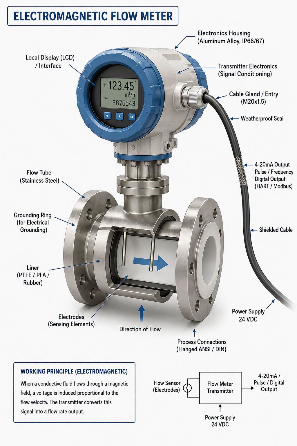 Understanding Electromagnetic Flow Meters (Magmeters)