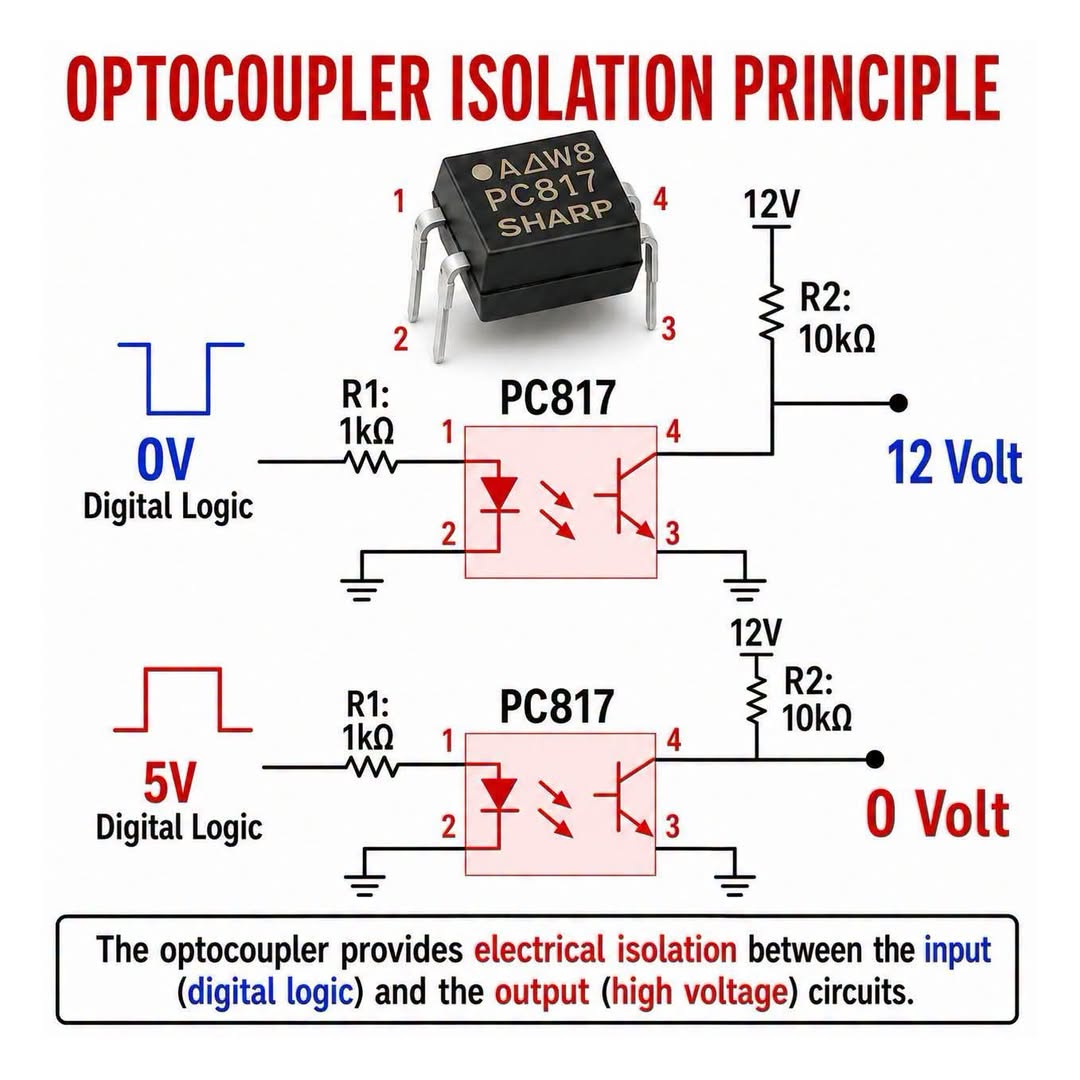 An optocoupler,