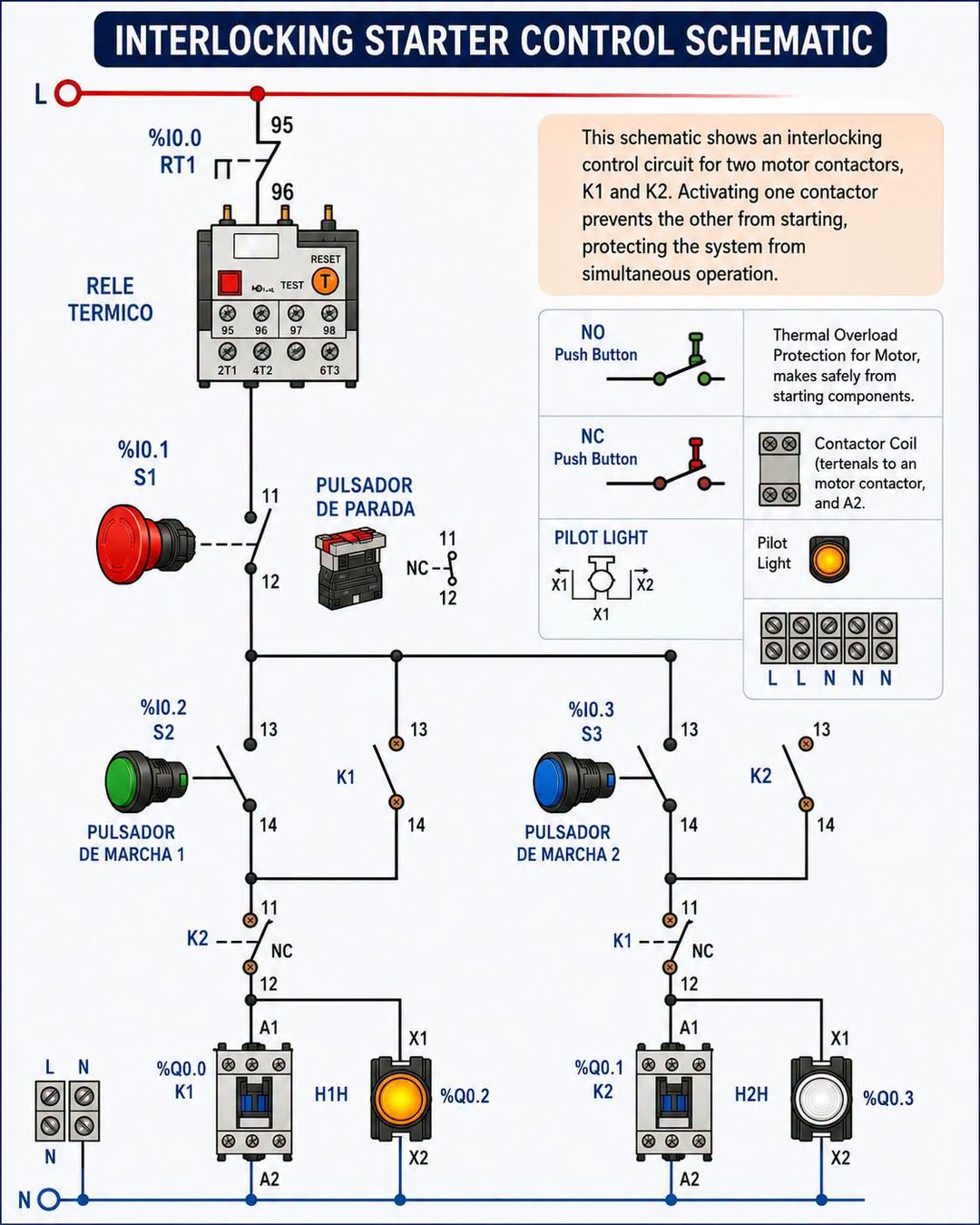 Understanding the Interlocking Starter Control Schematic