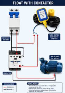 Automatic Water Pump Control Using a Float Switch & Contactor