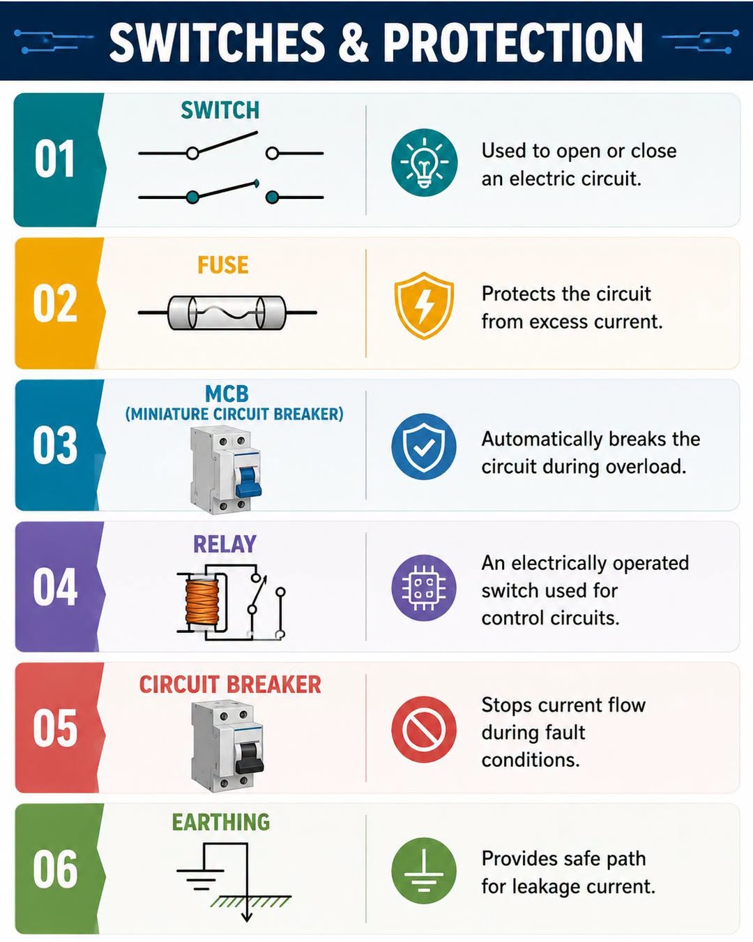 Switches & Protection – The Foundation of Every Safe Electrical System!