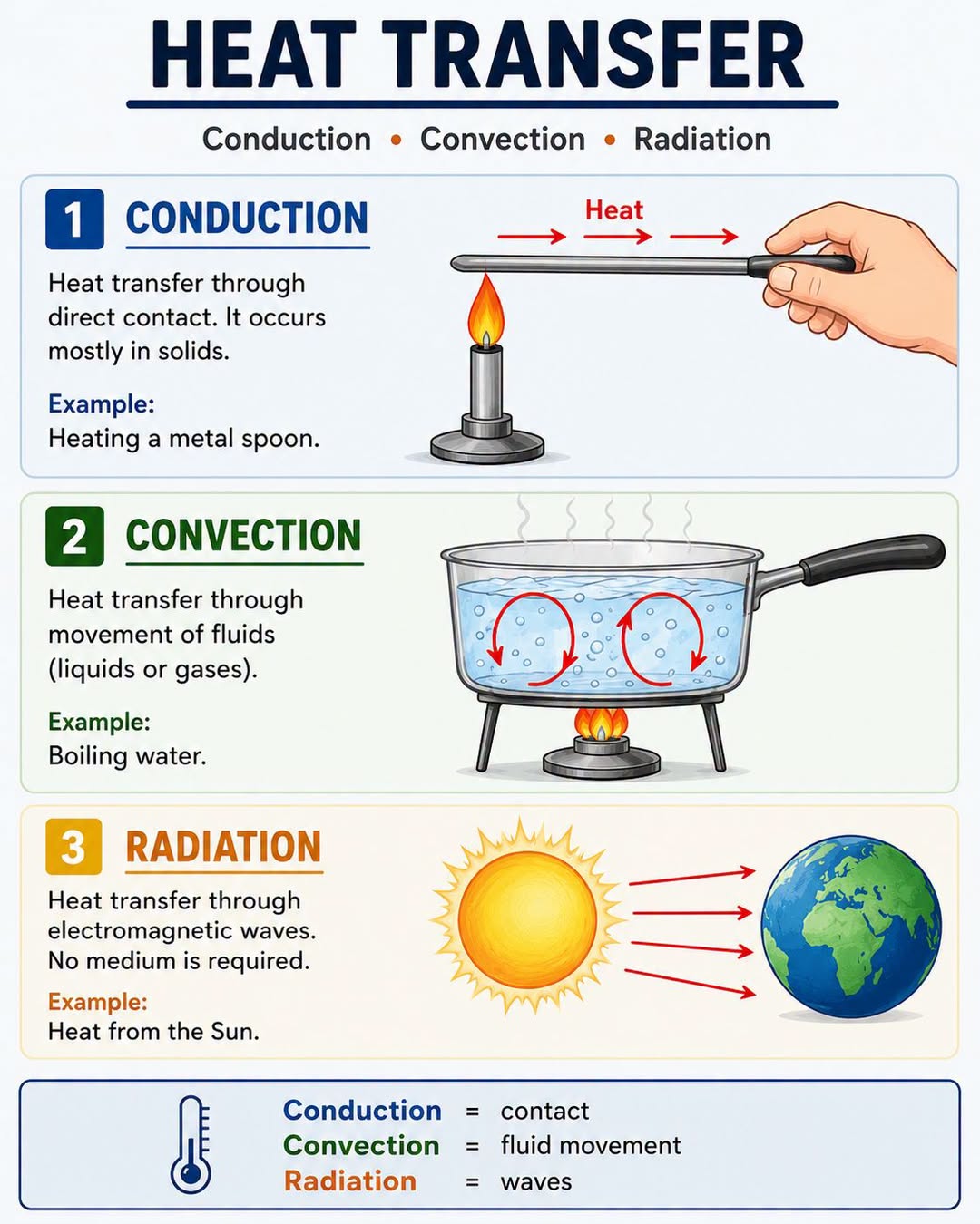 Heat Transfer Made Simple – Conduction, Convection & Radiation