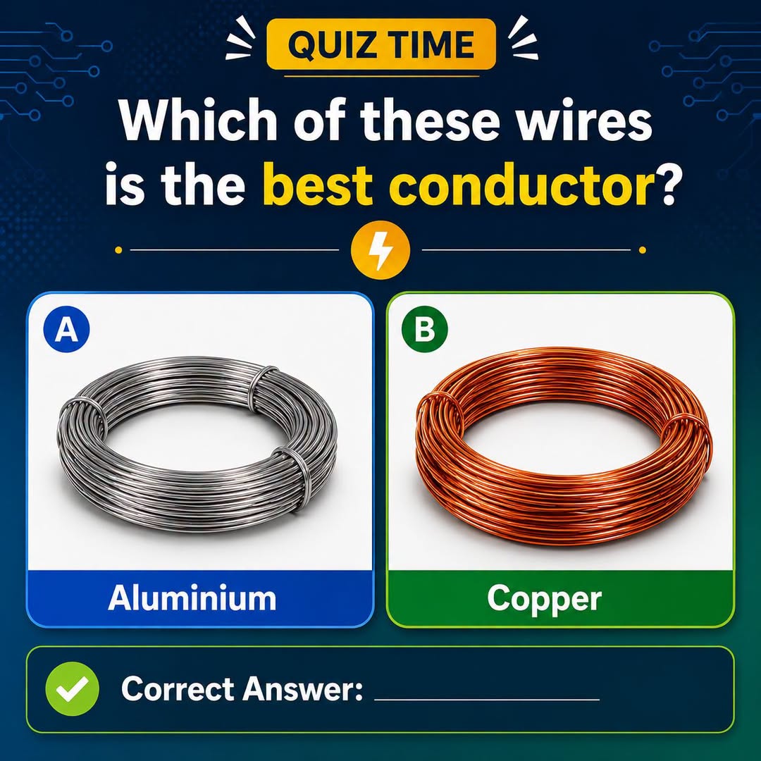 Which wire is the better electrical conductor—Aluminium or Copper?